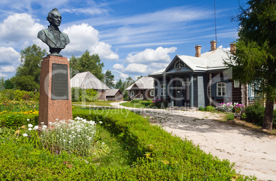 Monument to Alexander Suvorov in Novgorod region, Russia