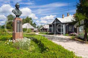 Monument to Alexander Suvorov in Novgorod region, Russia