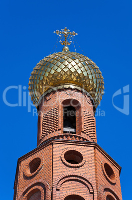 Golden Dome On Russian Orthodox Church