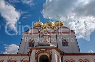 Orthodox church. Iversky monastery in Valday, Russia