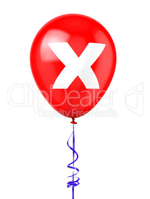 Balloon with Cancel Sign