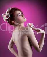 Beautiful nude young woman