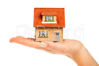 house in human hands