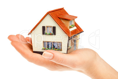 house in human hands