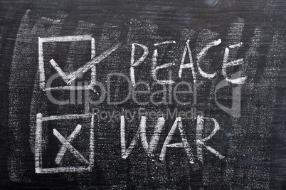 Peace and war