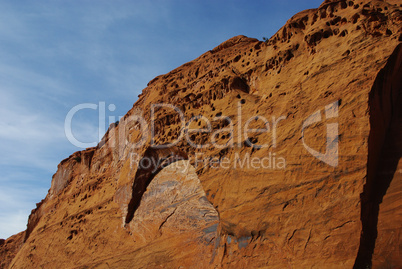 Beautiful red rock wall near Burr Trail Road, Utah