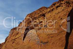 Beautiful red rock wall near Burr Trail Road, Utah