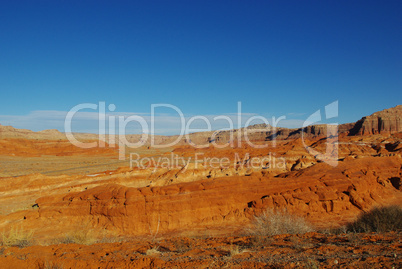 Intense orange and blue, Glen Canyon National Recreation Area, Utah