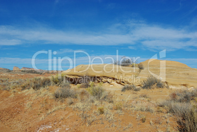 Nice rocks and sky near Notom, Utah