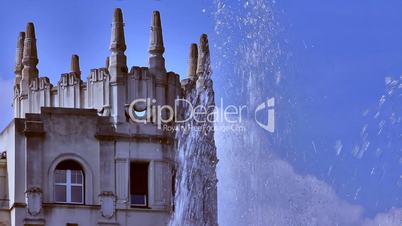 Fountain and tower, Fuente y torreón