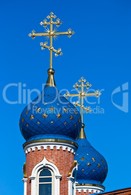 Cupolas of Russian church