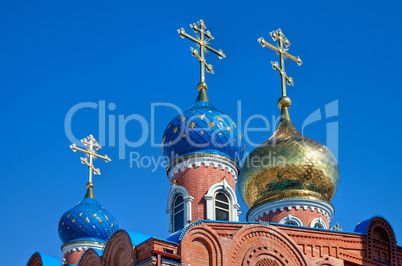 Cupolas of Russian church