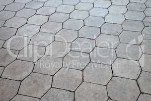 Gray paving stones texture