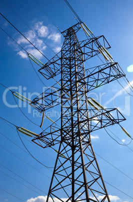 High voltage electricity pylon