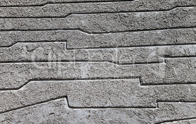 Textured exterior wall