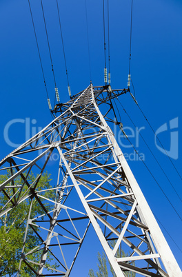 High voltage electricity pylon