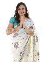 Indian woman greeting