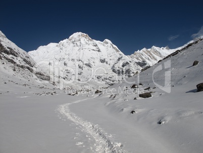 Foot-Path To The Annapurna Base Camp