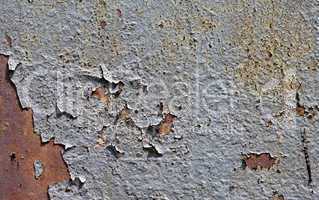 Background of rusty metal dirty wall in grunge style