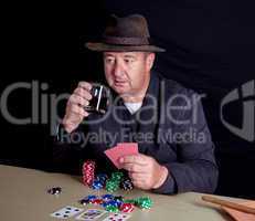 Man at poker