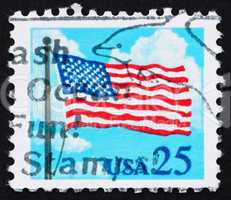 Postage stamp USA 1988 USA Flag in the Sky