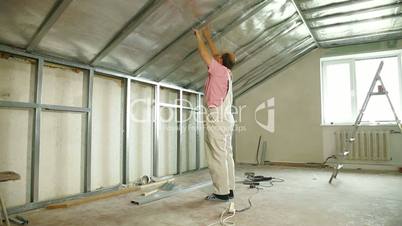 Installing drywall