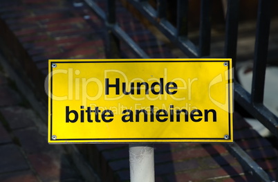 Hinweisschild