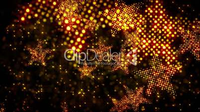 glittering stars and lights loop holiday background