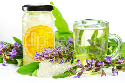 Sweet herbal tea and naturopathy