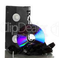 damaged videotape with dvd