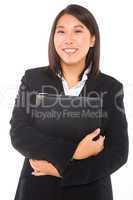 asian businesswoman with documents