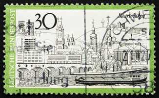 Postage stamp Germany 1973 Saarbrucken, Germany
