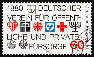 Postage stamp Germany 1980 Public and Private Social Welfare