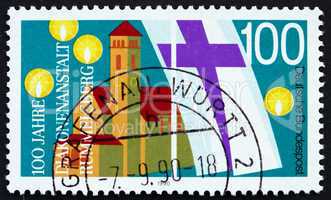 Postage stamp Germany 1990 Rummelsberg Diaconal Institution
