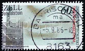 Postage stamp Germany 1986 Detail from Michelangelo?s David, M