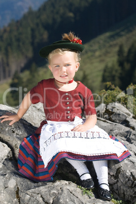 Kleines bayerisches Mädchen