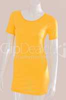 T-Shirt lang Gelb