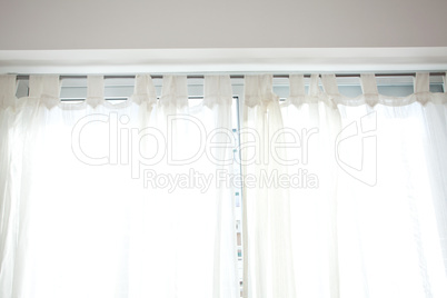 Background of the curtains in the sunlight