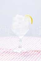 cocktail with ice and  lemon