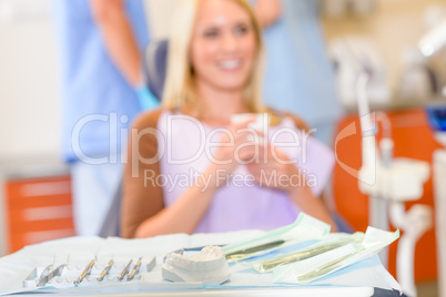 Dental tools close up