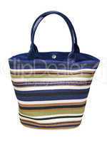 colorful woven shopping bag