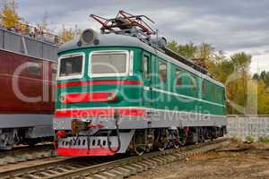 Old soviet locomotive