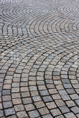 Cobblestone road background