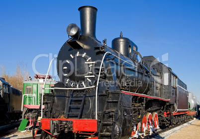 Ancient steam locomotive