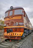 Old soviet locomotive