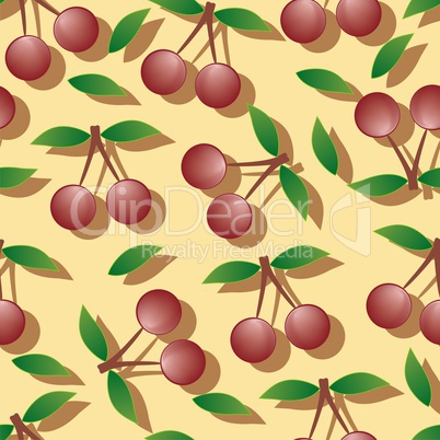 cherry - seamless pattern and abstract nature background