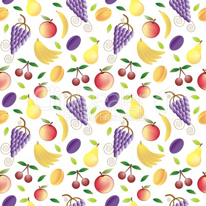 fruits - seamless pattern and abstract nature background