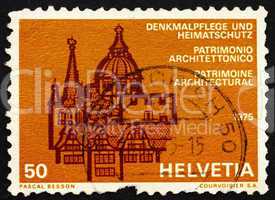 Postage stamp Switzerland 1975 European Architectural Heritage Y