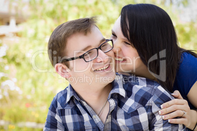 Young Couple Having Fun in the Park