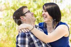 Young Couple Having Fun in the Park